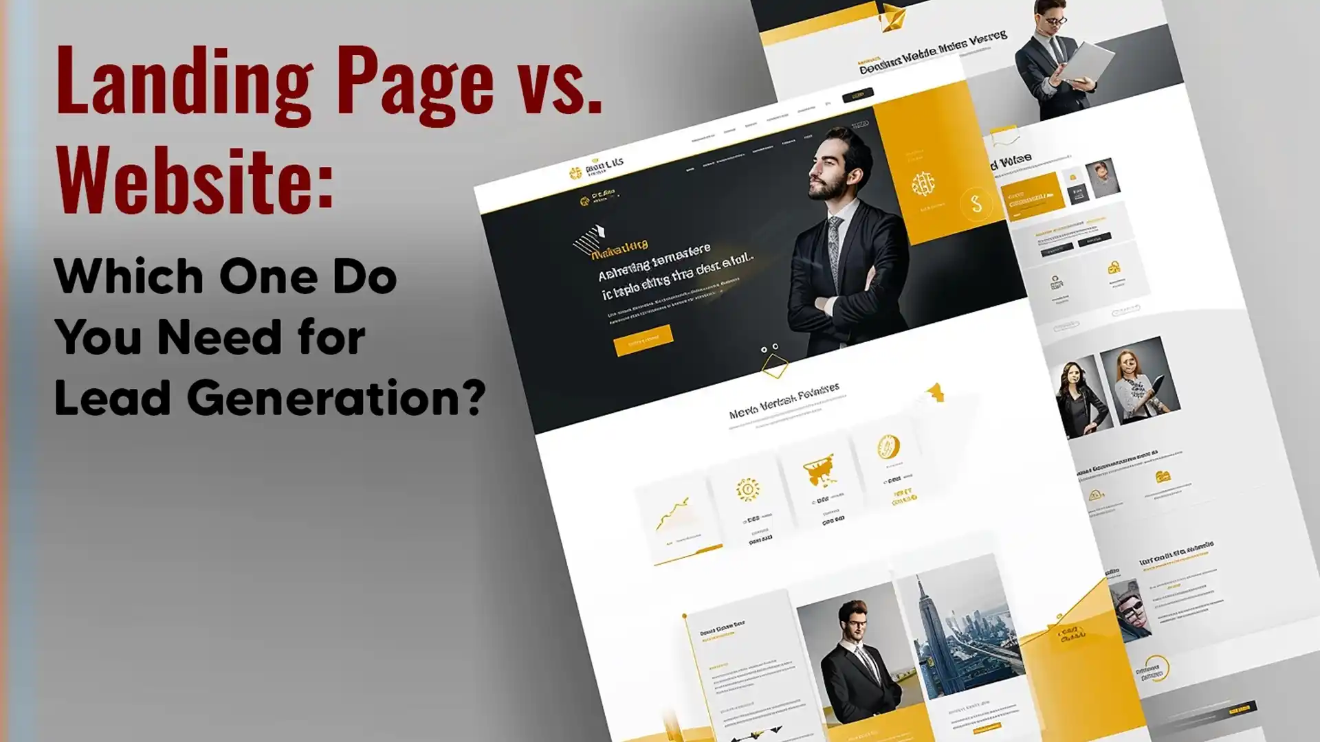 landing page vs website