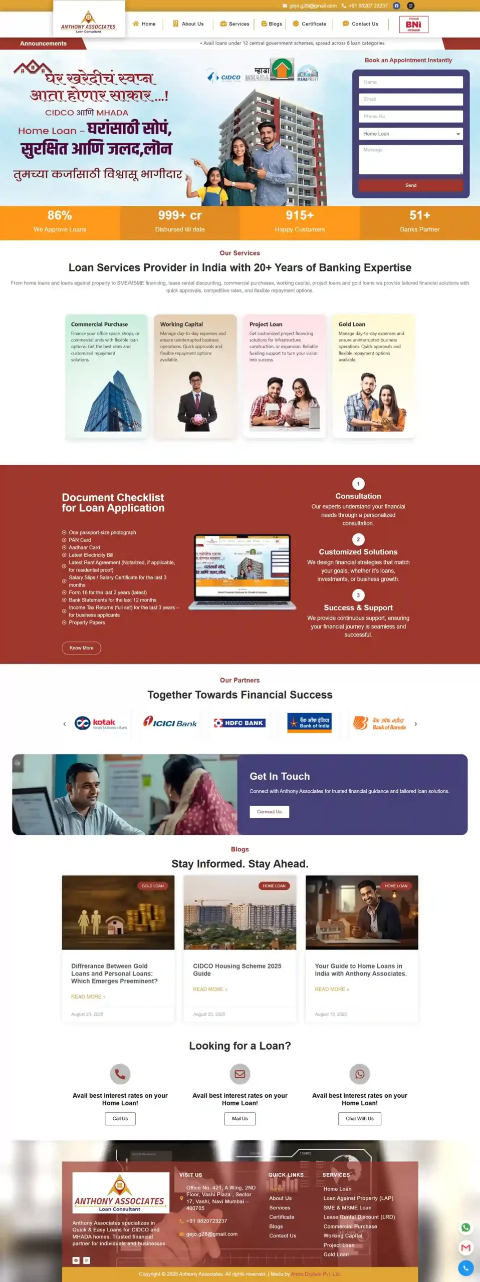 Anthony Associates Website